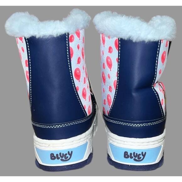 Bluey Snow Boots Toddler Size 11 Disney Light Up Bingo Blue Pink Balloons NEW - Picture 6 of 9